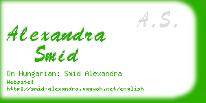 alexandra smid business card